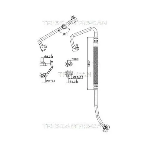 Przewód Klimatyzacji Vw Sharan 2.0Tdi 10-22 - TRISCAN (901029029)