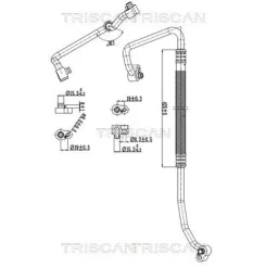 Przewód Klimatyzacji Vw Sharan 2.0Tdi 10-22 - TRISCAN (901029029)