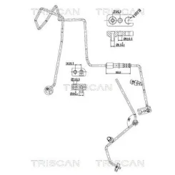 Przewód Klimatyzacji Fiat 500 07- - TRISCAN (901015003)