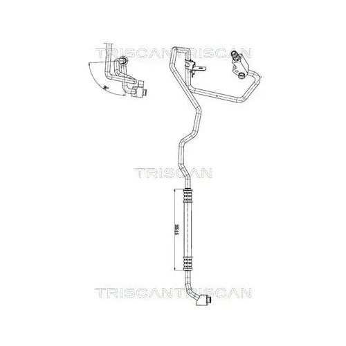 Przewód Klimatyzacji Fiat Panda 1.2 03- - TRISCAN (901015005)