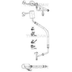 Przewód Klimatyzacji Ford Ecosport 1.0 13- - TRISCAN (901016051)