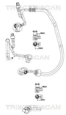Przewód Klimatyzacji Ford Transit 12-23 - TRISCAN (901016052)