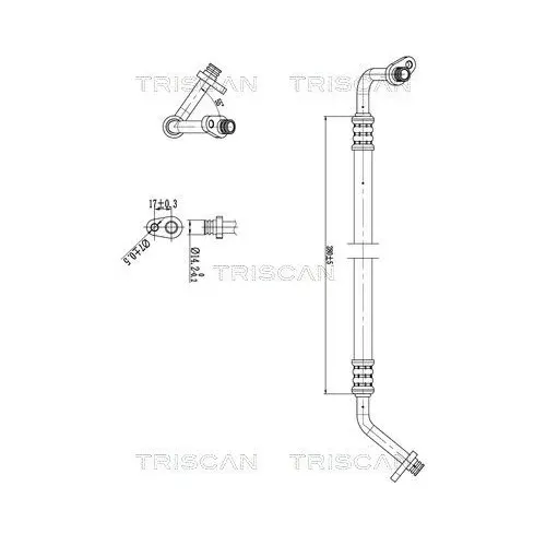 Przewód Klimatyzacji Fiat Scudo 1.6D 07-16 - TRISCAN (901028032)