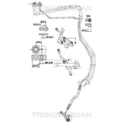Przewód Klimatyzacji Ford Transit 1.5Tdci 13- - TRISCAN (901016046)