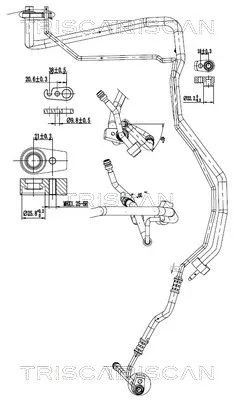 Przewód Klimatyzacji Ford Transit 1.5Tdci 13- - TRISCAN (901016046)