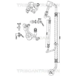 Przewód Klimatyzacji Opel Astra J 1.6 Cdti 13- - TRISCAN (901024011)