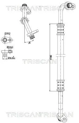 Przewód Klimatyzacji C4 Ii 2.0 Hdi 09- - TRISCAN (901028035)
