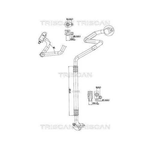 Przewód Klimatyzacji Citroen Jumper 2.2 Hdi 06- - TRISCAN (901028083)