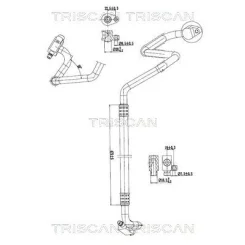 Przewód Klimatyzacji Citroen Jumper 2.2 Hdi 06- - TRISCAN (901028083)