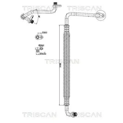 Przewód Klimatyzacji Citroen C4 1.2 20- - TRISCAN (901028100)