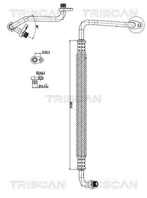 Przewód Klimatyzacji Citroen C4 1.2 20- - TRISCAN (901028100)