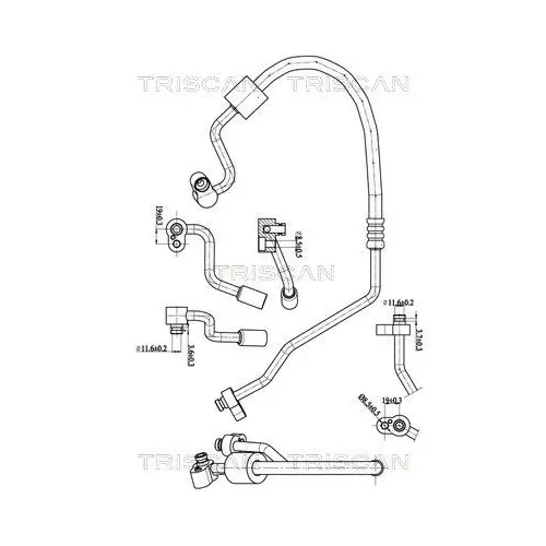 Przewód Klimatyzacji Vw Up 11-23 - TRISCAN (901029007)