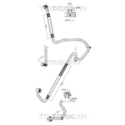 Przewód Klimatyzacji Vw Tiguan 1.4 Tsi 10-18 - TRISCAN (901029014)