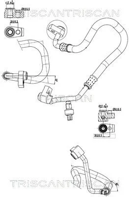 Przewód Klimatyzacji Ford Transit 15- - TRISCAN (901016021)