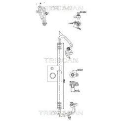 Przewód Klimatyzacji Ford Fiesta Vi 08-17 - TRISCAN (901016038)