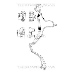 Przewód Klimatyzacji Opel Mokka 1.7 Cdti 12- - TRISCAN (901024008)