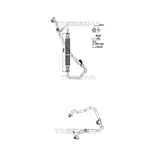 Przewód Klimatyzacji Citroen C3 Iii 1.2 16- - TRISCAN (901028018)