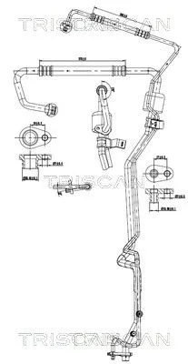 Przewód Klimatyzacji Citroen Berlingo 98-05 - TRISCAN (901028064)