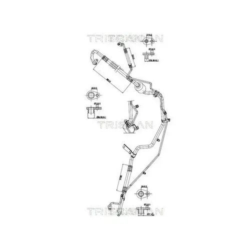 Przewód Klimatyzacji Peugeot 207 07-13 - TRISCAN (901028078)
