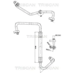 Przewód Klimatyzacji Hyundai Ix35 2.0 Crdi 09-15 - TRISCAN (901043001)