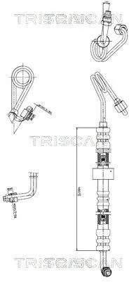 Przewód Wspomagania Db W202/S202 93-02 - TRISCAN (851623007)