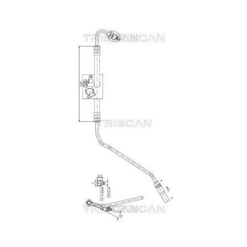 Przewód Wspomagania Skoda Fabia 00-10 - TRISCAN (851629023)