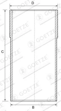 Tuleja Tłokowa Rover 1.6/1.8 - GOETZE ENGINE (14-710020-00)