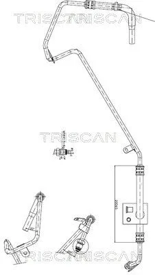 Przewód Wspomagania Vw Beetle 11- Passat 14- - TRISCAN (851629018)