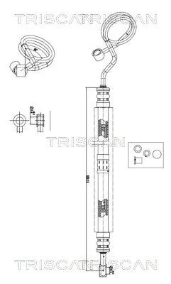 Przewód Wspomagania Vw Passat B5/A4 B5 94-00 - TRISCAN (851629057)