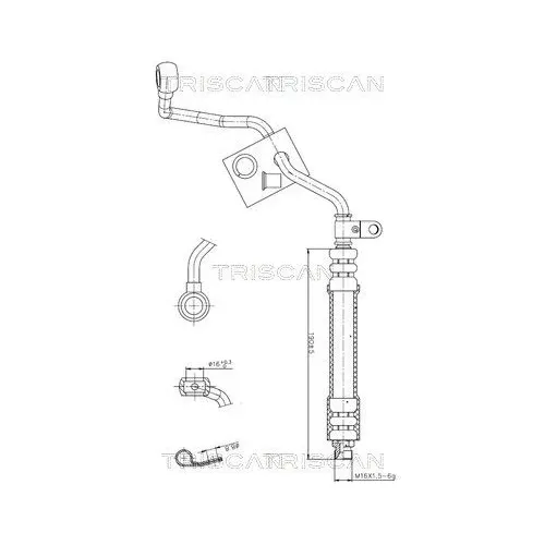 Przewód Wspomagania Vw A4/Passat/Skoda Superb 96-05 - TRISCAN (851629082)