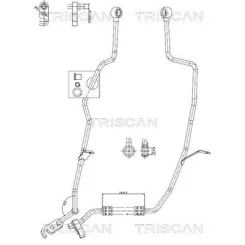 Przewód Wspomagania Bmw 7 E38 94-01 - TRISCAN (851611037)