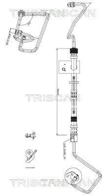 Przewód Wspomagania Ford Fiesta/Fusion 01- - TRISCAN (851616026)