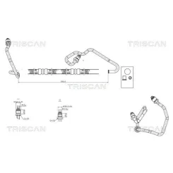 Przewód Wspomagania Opel Astra G/Astra H/Zafira A/Zafira B - TRISCAN (851624002)