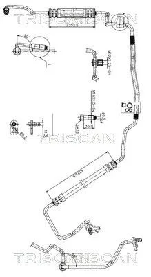 Przewód Wspomagania Citroen Saxo/206 96- - TRISCAN (851628009)