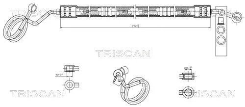 Przewód Wspomagania Vw A4/A6/Passat 94- - TRISCAN (851629032)