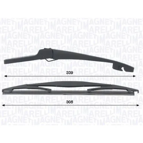 Ramię Wycieraczki Z Piórem 305Mm Bmw 2 Active Tourer 11.13-10.21 Tył - MAGNETI MARELLI (WRQ0447)