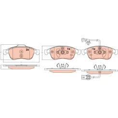 Klocki Ham. Db P. Citan 1,3/1,5 Cdi 21- - TRW (GDB2565)