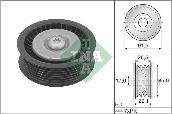 Rolka Paska Wielorowk. Db Om642 W221/Sprinter - Schaeffler INA (532118110)