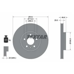 Tarcza Ham. Mg P. Hs 1,5 18- - TEXTAR (92343203)
