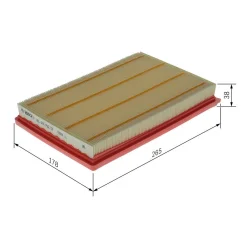 Filtr Powietrza Db Klasa V, Vito 03.19- - BOSCH (F026400722)