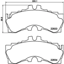 Klocki Ham. Lexus P. Lc/Ls 3,5-5,0 16- - TEXTAR (2283301)