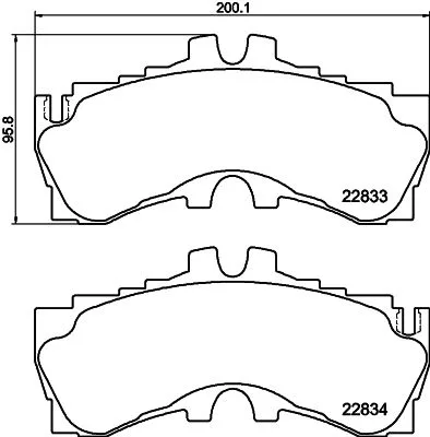 Klocki Ham. Lexus P. Lc/Ls 3,5-5,0 16- - TEXTAR (2283301)