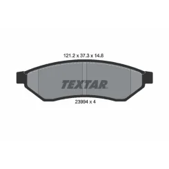 Fékbetét Készlet, Tárcsafék - TEXTAR (2399401)
