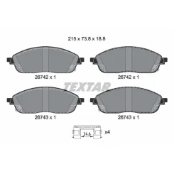 Klocki Ham. Jeep P. Grand Cherokee 2,0 Hybrid 21- - TEXTAR (2674201)