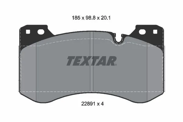 Klocki Ham. Bmw P. 2/3/4 3,0 20- - TEXTAR (2289101)