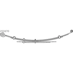 Resor Toyota T. Hilux 15-20 (3+2) (700/700Mm) Szer. 60Mm - CS Germany (10.250.670.00)
