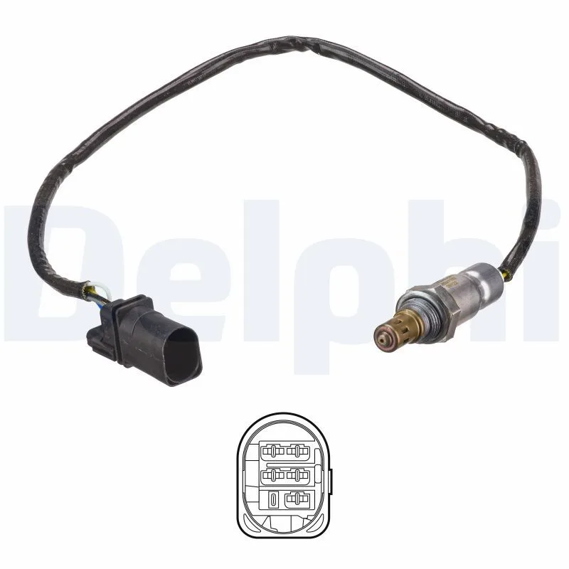 Sonda Lambda Skoda Rapid 1,6 Tdi 12- - DELPHI (ES21153-12B1)