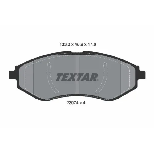 Fékbetét Készlet, Tárcsafék - TEXTAR (2397401)