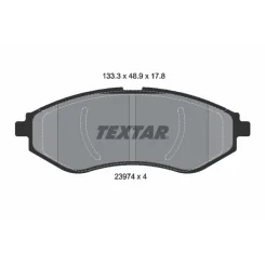 Fékbetét Készlet, Tárcsafék - TEXTAR (2397401)