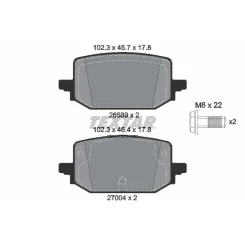 Klocki Ham. Renault T. Kangoo 1,3/1,5 Dci 21- - TEXTAR (2658904)
